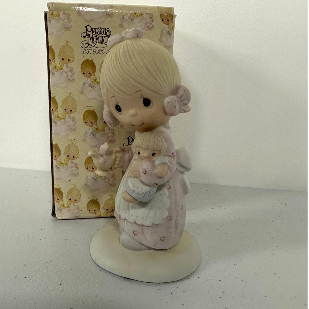 New in Box, 1977 Vintage Precious Moments JESUS IS THE LIGHT Figurine